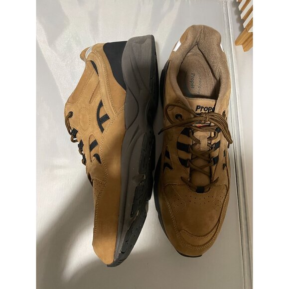 Propet Stability Walker Men's Athletic Shoes Size 16 X (3E) Leather Upper Tan & - Picture 8 of 16